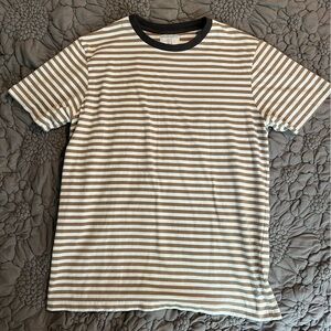 Striped Denim & Flower t-shirt